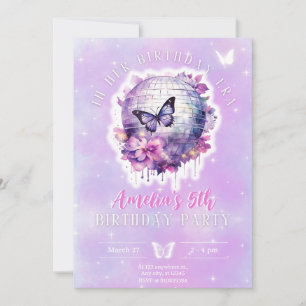 Convite Em seu aniversário, convidada adolescente