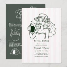 Em Tendas Bebendo Doodle Despedida de Solteira