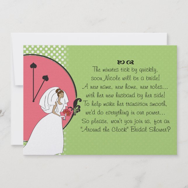 Convite "Em torno chá de panela do pulso de disparo" (Frente)