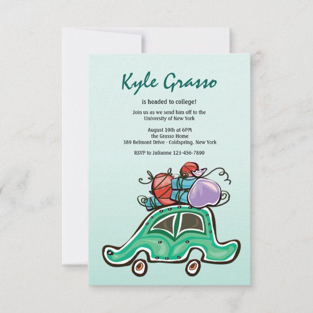 Convite embalado e pronto para ir (Frente)