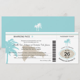 Convite Embarque para Casamento com a República Dominicana