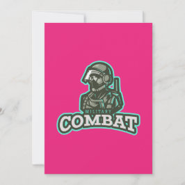 Convite Emblema de Esports de Combate | Logotipo do Guerre