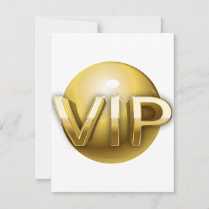 Convite Emblema VIP Ouro 3D de Luxo