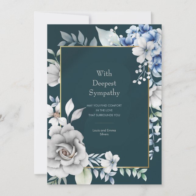 Convite Embrace Condolence Card (Frente)