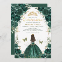 Emerald Encantada Forest Quinceañera Princess