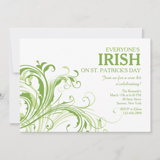 Convite Emerald Ferns (Frente)