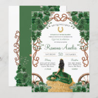 Emerald Green Country Western Charro Quinceanera