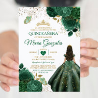 Emerald Green Mexicano Quinceañera Butterfly