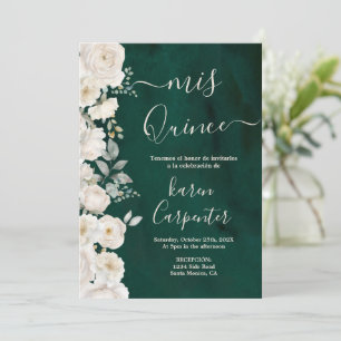 Convite Emerald Green Quinceanera
