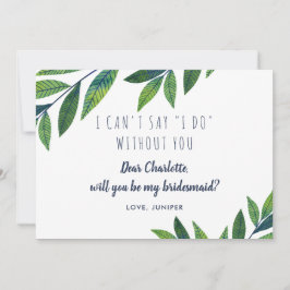 Convite Emerald Greenery - Seja Minha Porta-Voz