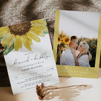 EMMA Rustic Sunflower Bridal Brunand Bubble