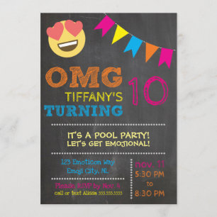 Convite Emoji Birthday