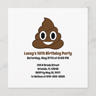 Convite Emoji Birthday Invite