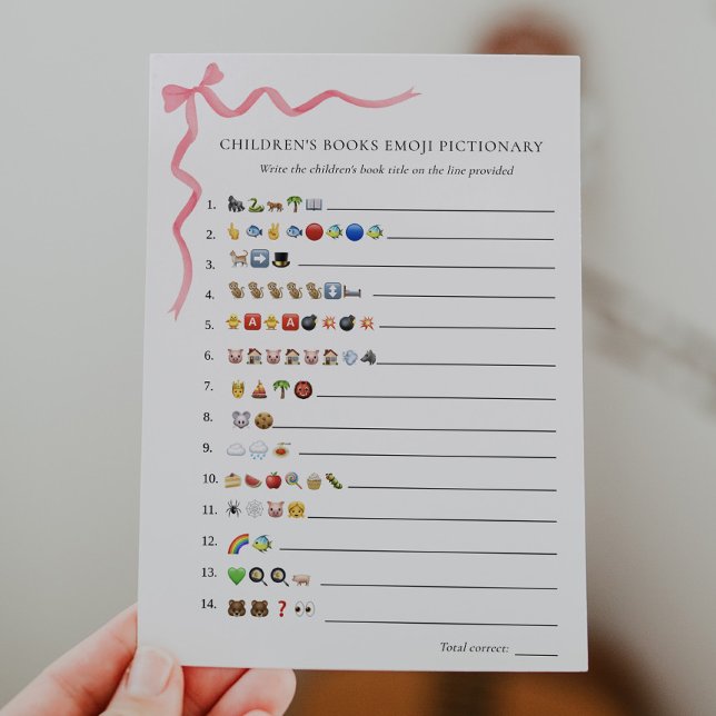 Convite Emoji Pictionary Game dos Livros Infantis (Criador carregado)