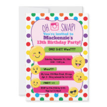 Emoji Texting Multi-Color Girl's Birthday Teen