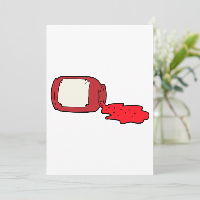 Convite Emperramento esmagado - Jar Vermelho Bonito (Criador carregado)