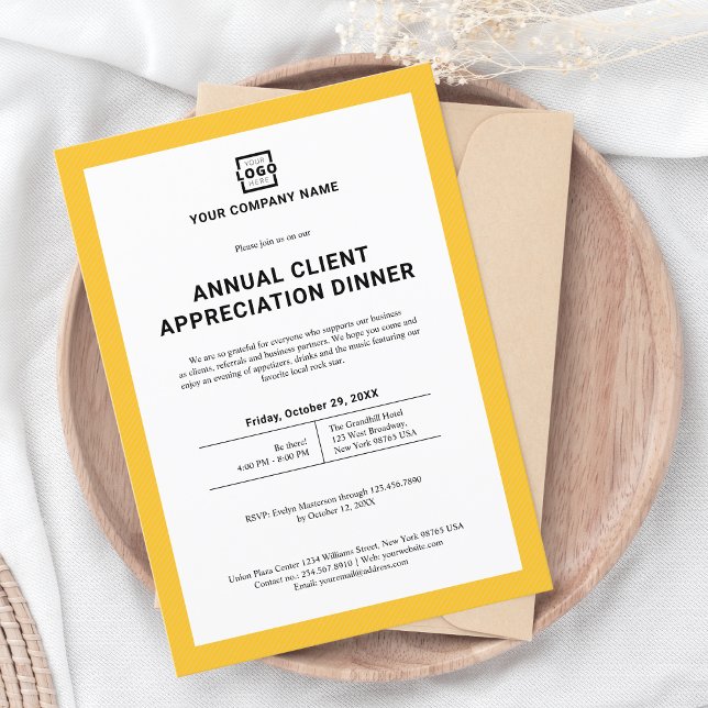 Convite Empresa Personalizada Parte Corporativa Amarelo (Criador carregado)