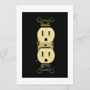 Convite Empresas elétricas de eletricidade de tomada por 