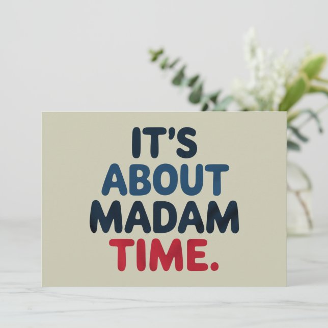 Convite (EN) Senhora Presidente 2024 Votação nas eleições  (Em pé/Frente)