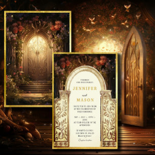 Convite Encantado para Casamento de Portas do Jard