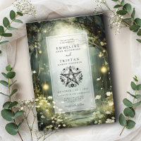 Convite Encantado para Casamento Florestal