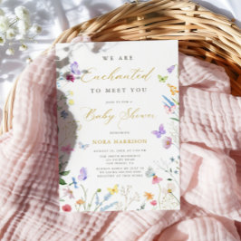 Convite Encantado Para Conhecê-Lo Chá de fraldas