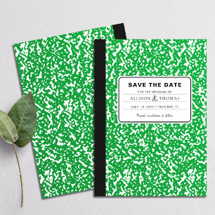 Convite Encantador De Notebook Verde Engraçado Salve A Dat