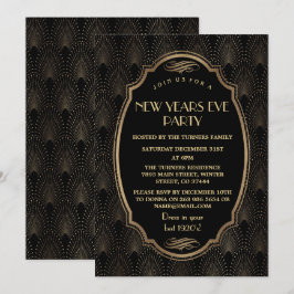 Convite Encantador Roaring 20s Excelente Gatsby New Year P