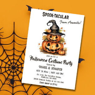 Convite Encantando a festa do Dia das Bruxas da Bruxa Enca