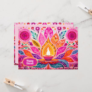 Convite Encantando Diwali: um Festival de Luz