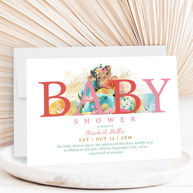 Convite Encantando Letras Cinzentas Brancas Brancas Chá (Criador carregado)