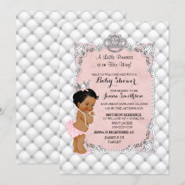 Convite Encanto étnico da princesa bebé dos diamantes das