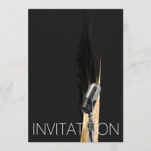 Convite Encanto mínimo do partido do festival do concerto