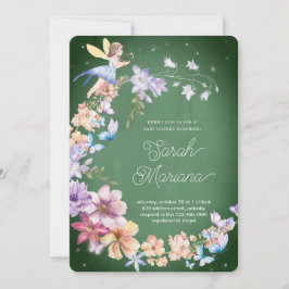 Convite Enchanted Fairy Baby Shower