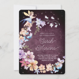 Convite Enchanted Fairy Baby Shower