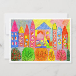 Convite Enchanted Fairy Tale Town Invitation