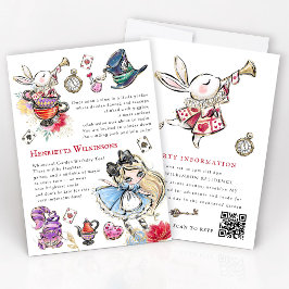 Convite Enchanted Garden Story Tea Party Invitation