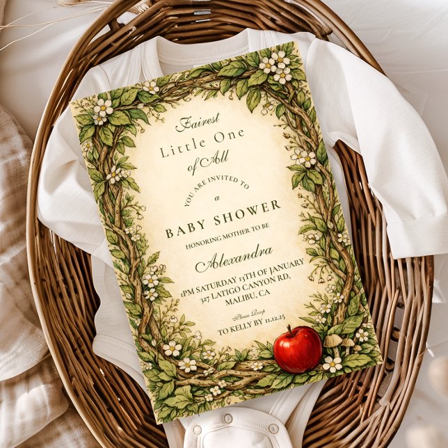 Convite Enchanted Woodland Storybook Baby Shower (Criador carregado)