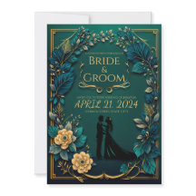 Enchanting Love: Emerald Green and Gold 