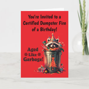 Convite Encomenda à Festa de aniversário Engraçado Raccoon