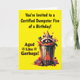 Convite Encomenda à Festa de aniversário Engraçado Raccoon