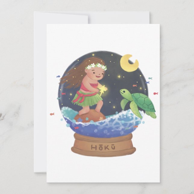 Convite Encontrando Hoku: A Ilustração Estrela (Frente)