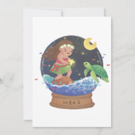 Convite Encontrando Hoku: A Ilustração Estrela