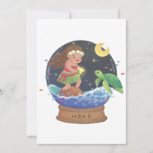 Convite Encontrando Hoku: A Ilustração Estrela