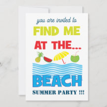 Encontre-Me Na Festa De Verão Da Praia