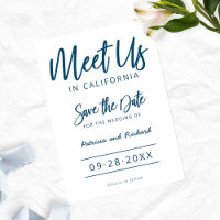 Encontre-nos no Casamento de Destino Save The Date