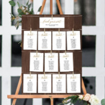 Encontre Seu Assento Carta de Assentos de Casament