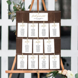 Convite Encontre Seu Assento Carta de Assentos de Casament