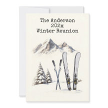 Encontro de Família na Montanha Nevada com Aquarel