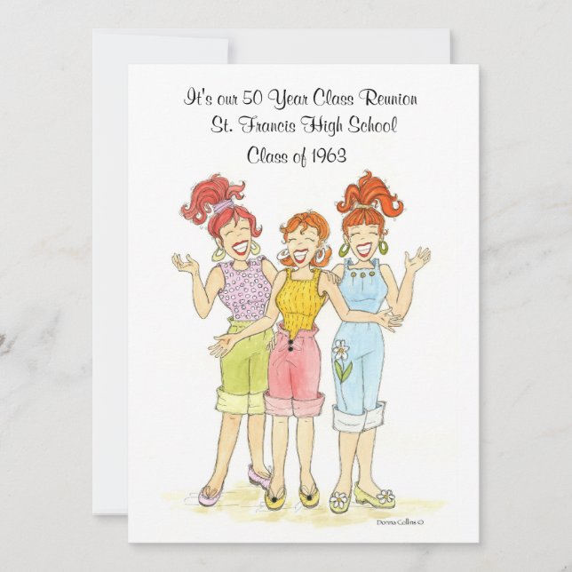 Convite Encontro de turma de 50 anos (Frente)